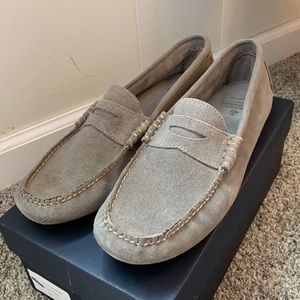 Brooks Brothers Suede Penny Driver Mocs Shoes